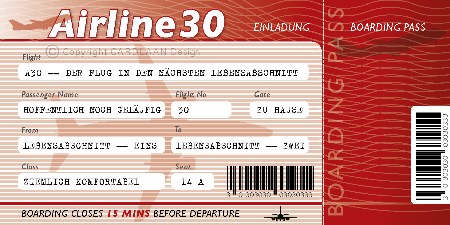 Flugticket Rot... 30