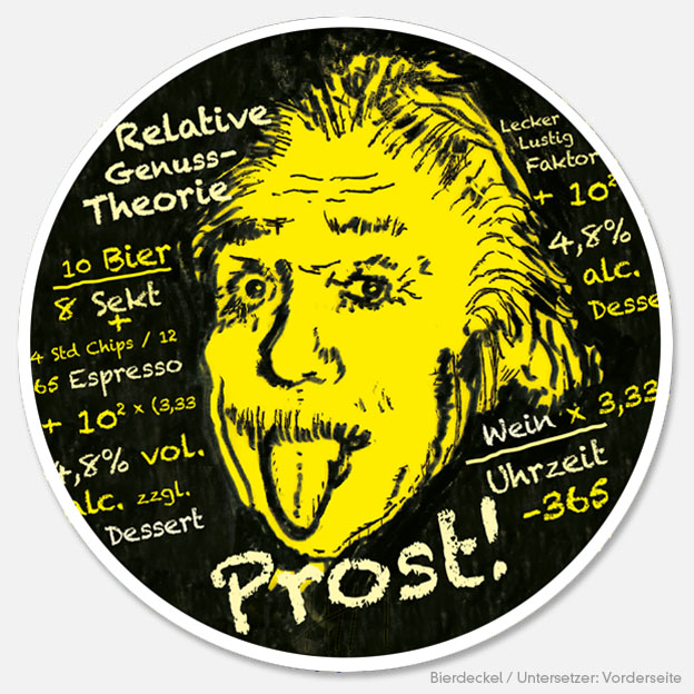 Einstein... Bierdeckel